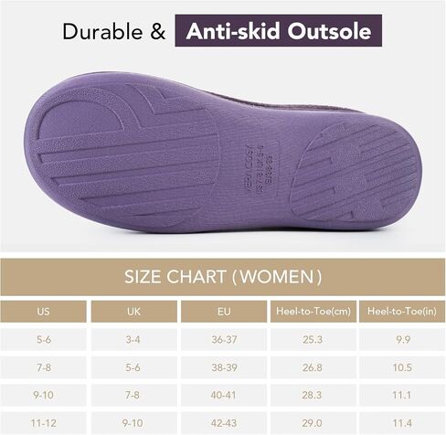 VeraCosy Women's Two-Tone Slippers Soft Comfy Knit Memory Foam Non-slip Indoor House Shoes in Saudi Arabia