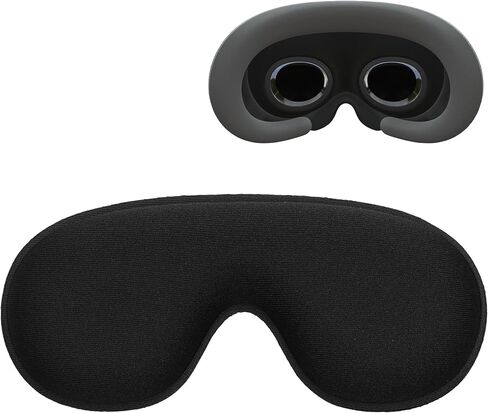 kwmobile Lens cover compatible with Apple Vision Pro - VR glasses cover scratch-resistant - Black in Saudi Arabia