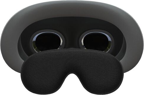 kwmobile Lens cover compatible with Apple Vision Pro - VR glasses cover scratch-resistant - Black in Saudi Arabia