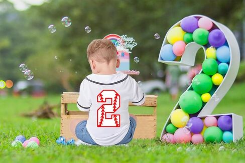 Mowbeat Toddler Baseball Jersey Kids 2 Year Old Birthday Shirt Boy 3rd 4th Birthday Party Short Sleeve Button T Shirts in Saudi Arabia