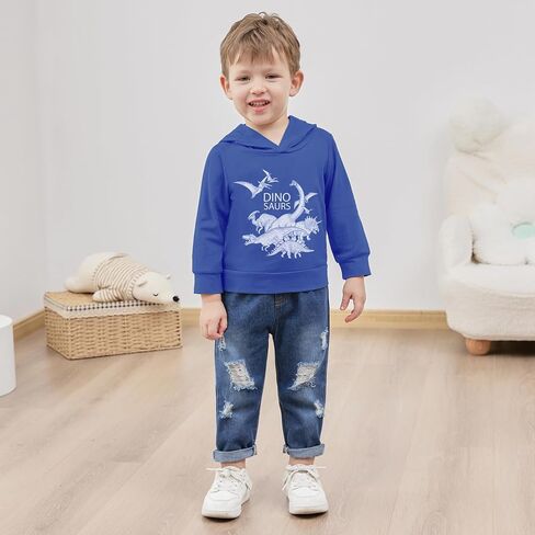 YUEMION Toddler Boy Clothes Long Sleeve Print Hoodies +Denim Pants 2Pcs Fall Winter Sweatshirt Baby Boy Outfits Set 1-6T in Saudi Arabia
