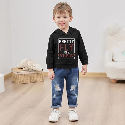 YUEMION Toddler Boy Clothes Long Sleeve Print Hoodies +Denim Pants 2Pcs Fall Winter Sweatshirt Baby Boy Outfits Set 1-6T in Saudi Arabia