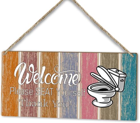 Bathroom Sign Please Wash Your Hand Sign, Wood Hanging Plaque Door Shelf Decor, Home Farmhouse Kitchen Toilet Decor Wooden Sign, Bathroom Decor Wall Art Gift -28 in Saudi Arabia