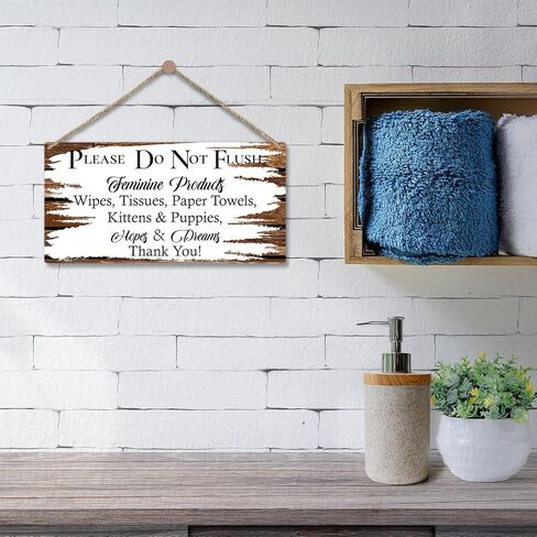 علامة الحمام يرجى غسل علامة يدك، لوحة خشبية معلقة لديكور رف الباب، ديكور منزل المزرعة والمطبخ والمرحاض، علامة خشبية، ديكور الحمام هدية فنية جدارية -28 in Kuwait