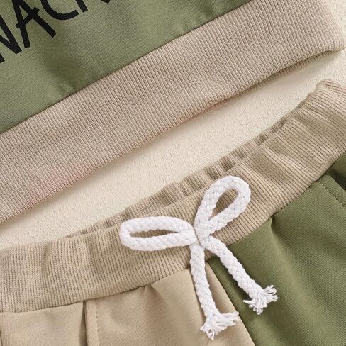 Toddler Baby Boy Fall Outfit Long Sleeve Letter Print Sweatshirt Tops Pants Jogger Cute Infant Newborn Clolthes Set in Saudi Arabia