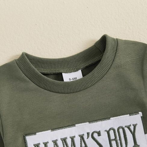 Toddler Baby Boy Fall Outfit Long Sleeve Letter Print Sweatshirt Tops Pants Jogger Cute Infant Newborn Clolthes Set in Saudi Arabia