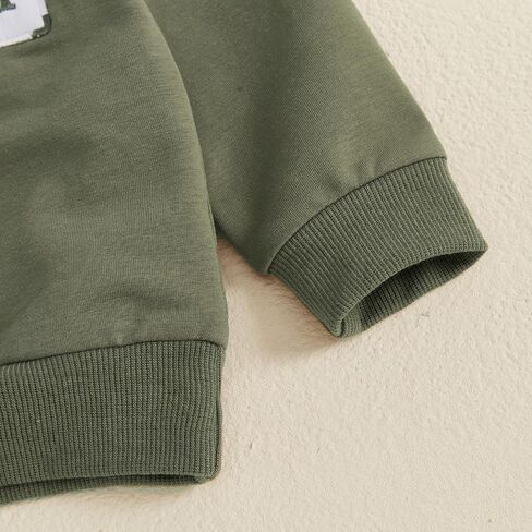 Toddler Baby Boy Fall Outfit Long Sleeve Letter Print Sweatshirt Tops Pants Jogger Cute Infant Newborn Clolthes Set in Saudi Arabia