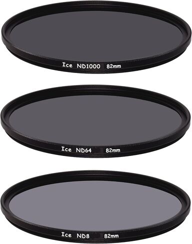 ICE 95mm Slim ND Filter Set ND1000 ND64 ND8 Neutral Density 43 10, 6, 3 Stop Optical Glass in Saudi Arabia
