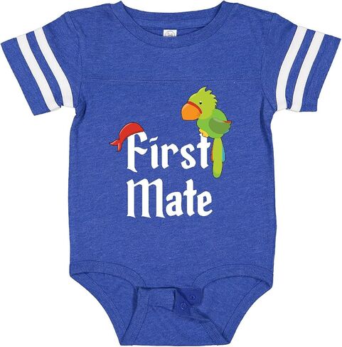 inktastic First Mate Pirate with Parrot and Bandanna Baby Bodysuit in Saudi Arabia