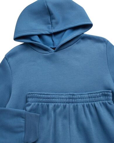 Little Boys' Fleece Jogger Set - 2 Piece Basic Solid Pullover Hoodie and Cargo Jogger Sweatpants (Size: 2T-7) in Kuwait