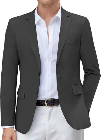COOFANDY Mens Casual Blazer Slim Fit Suit Jacket Two Button Lightweight Sport Coats Business Blazer Jacket in Saudi Arabia