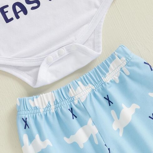 My First Easter Baby Boy Girl Outfit Rabbit Romper Bunny Carrot Pants Newborn Fall Winter Clothes Hat Set in Saudi Arabia