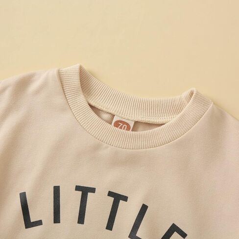 Toddler Baby Boy Clothes Crewneck Letter Print Shirt Long Sleeve Sweatshirt Pants Cute Fall Winter Outfits in Saudi Arabia