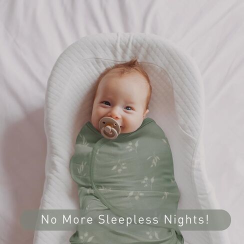 Baby Swaddle Sleep Sack 3 Pack, Organic Cotton Baby Swaddle Wrap 0-3 Months | Soft Breathable Organic Muslin Cotton, Adjustable Wing Design, Secure Swaddle Fit Newborn Sleep Essential, Flowers & Rabbits in Saudi Arabia