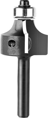 SpeTool 1/4" لقمة توجيه نصف قطرها مع محمل، إدراج كربيد قابل للاستبدال مستدير فوق لقم التوجيه 1/4 شانك CNC لقم التوجيه للزاوية الخشبية وحافة التقريب لتشكيل أداة النجارة in Kuwait