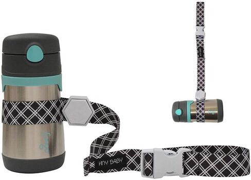 Sippy Cup Straps for Baby Bottle Toy Leash 2 Pack for Stroller High Chair Strap (Black) in Saudi Arabia