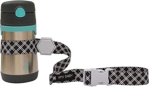 Sippy Cup Straps for Baby Bottle Toy Leash 2 Pack for Stroller High Chair Strap (Black) in Saudi Arabia