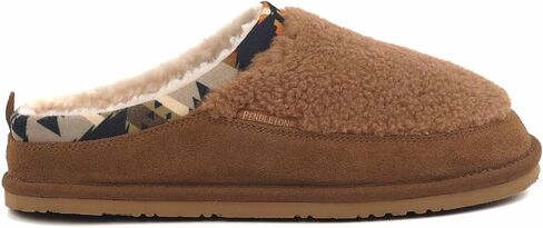 PENDLETON Women's Mesa Shearling-Lined Wool and Suede Slippers with Lightweight EVA Sole - Sand, 11M US in Saudi Arabia