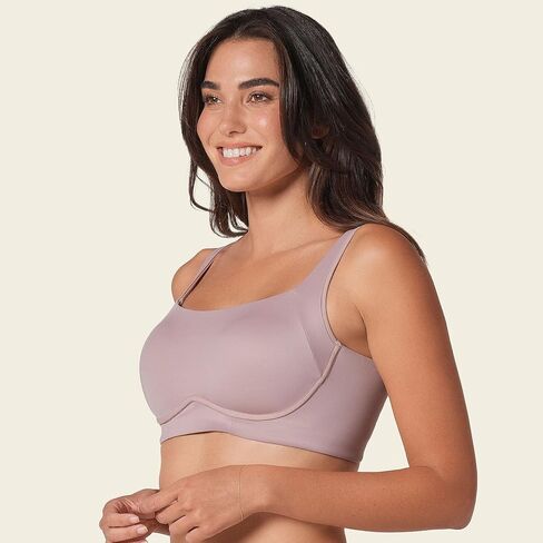 Leonisa Everyday Light Wireless Bra with Support - Comfortable Back Smoothing Bras for Women in Kuwait