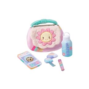 Baby Purse Playset Plush Stuffed Animal Set Butterfly Rainbow Crinkle Toy Set with Custom Name - 9 Inch