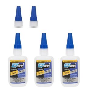 CECCORP Super Glue - C-Bond Thick, 4.23 oz (120 g), High Viscosity Cyanoacrylate Adhesive, Clear CA Glue for All Purposes