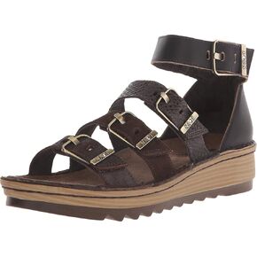NAOT Footwear Women's Begonia Mine Brown Lthr Combo Sandal 5 M US