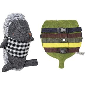 Sensory4u Hedge Hog Stuffed Animal Sensory Buckle Pillow Leaf Fine Motor Development Montessori Toy Activity - Marble Maze Leaf Carry Case Design with Other Developmental Activities Included