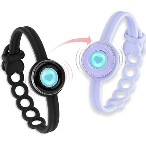 TOTWOO SoulMate Long Distance Touch Bracelet for Couples, Vibration & Light up for Love Couples Bracelets | Long Distance Unique Relationship Gifts for Girlfriend Bluetooth Pairing Jewelry