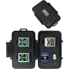Delkin Devices CFexpress Type B, SD and microSD Memory Cards Storage Tote – Rugged, Weather-Resistant Case