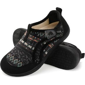 Spesoul Womens Slippers Adjustable Wide Diabetic Shoes Swollen Edema House Slippers Indoor Outdoor Slippers Barefoot House Shoes Cozy Walking Shoes for Bedroom Office Travel