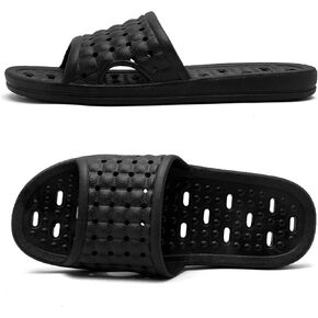 Shower Shoes with Drainage Holes, Quick-Drying Non-Slip Slippers Dormitory Home Bathroom Slippers Unisex
