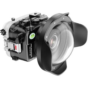 Sea frogs Camera Housing Compatible with Sony ZV-E1 with FE E 10-18mm F/4 OSS Wide Angle Lens,Waterproof IPX8 Rated, 40m/130ft Depth Protection Underwater Camera Case, Ideal for Diving, Surfing
