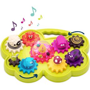 B. toys – Mooosical Gears- Musical Toy-Spinning Gears & Farm Animals – Educational Toys for Toddlers – Sort & Spin to Music- 18 Months +