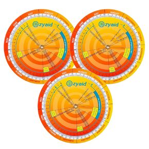Pregnancy Wheel, Due Date OB-GYN Calculator for Pregnant Women/Healthcare Providers, Gestational EDC/EDD Wheel with CRL, BPD, HC AC and FL Guide (Pack of 3)