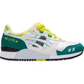 Asics Tiger Women's Gel-Lyte III Shoes, 7, White/Yellow