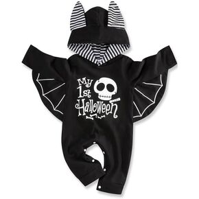Gavol Baby Boy Outfits Long Sleeve Hoodie Romper Black Fall Baby Boy Clothes 0-12 Months