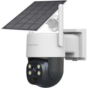Security Camera Outdoor Wireless: 10CH NVR 4PCS 4MP Solar Cameras Set - 100% Wire-Free 2K Battery Camera for Home Surveillance System 360° Pan & Tilt with Full Color Night Vision 2-Way Talk