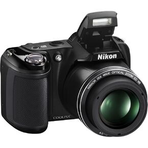 كاميرا نيكون Coolpix L330 الرقمية (أسود) (متجددة)
