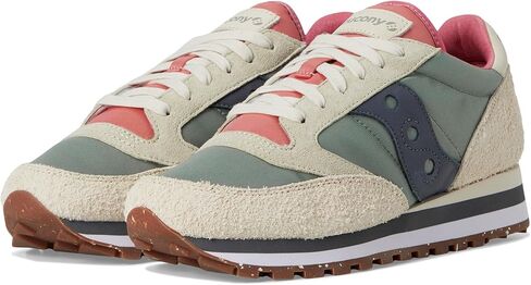 Saucony Women's Jazz Triple Sneaker, Mud/Ivory, 8 in Saudi Arabia