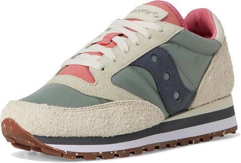 Saucony Women's Jazz Triple Sneaker, Mud/Ivory, 8 in Saudi Arabia
