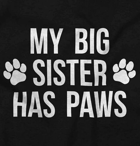 Brisco Brands My Big Sister Has Paws Baby Romper Boys or Girls in Saudi Arabia