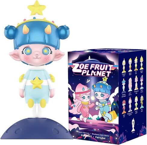 POP MART Zoe Fruit Planet Series, Zoe Blind Box Figures, Random Design Action Figures Collectible Toys Home Decorations, Holiday Birthday Gifts for Girls and Boys, Single Box in Saudi Arabia