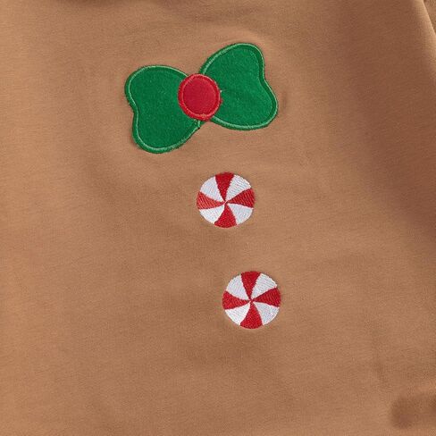 MoZiKQin Christmas Baby Girl Outfit Ruffle Sweatshirt Bubble Romper Pullover Sweater Jumpsuit Cute Fall Winter Clothes in Kuwait