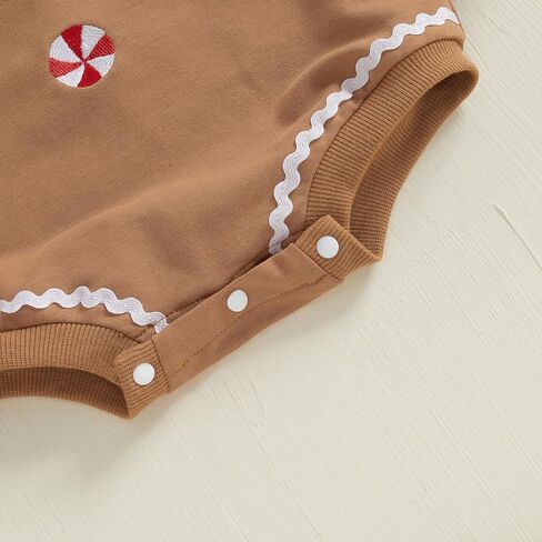 MoZiKQin Christmas Baby Girl Outfit Ruffle Sweatshirt Bubble Romper Pullover Sweater Jumpsuit Cute Fall Winter Clothes in Kuwait