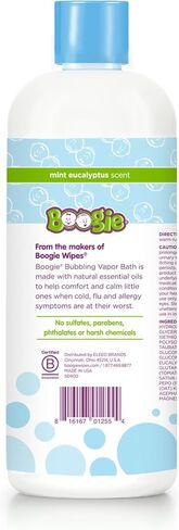 Kids Botanical Bubble Bath by Boogie, Soothing Vapor Bubble Bath, Made with Plant and Oat Extracts, Natual Essential Oils, Mint Eucalyptus, 18 oz, Pack of 2 in Saudi Arabia