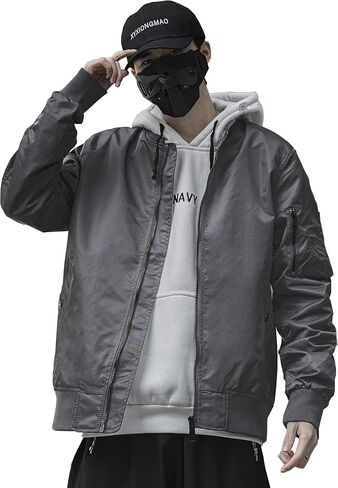 سترات عسكرية XYXIONGMAO للرجال من Techwear خفيفة الوزن سترات عسكرية تكتيكية بسحاب Cyberpunk ملابس الشارع سترات واقية in Kuwait