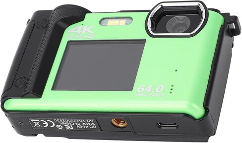 Digital Camera, 4K 64MP Digital Camera 4K Dual Lens Digital Camera 16X Zoom Vlogging Camera for YouTube with 2.8In Rear & 2In Front Screen for Travel Photography Vlogging in Saudi Arabia