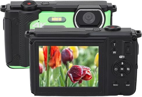 Digital Camera, 4K 64MP Digital Camera 4K Dual Lens Digital Camera 16X Zoom Vlogging Camera for YouTube with 2.8In Rear & 2In Front Screen for Travel Photography Vlogging in Saudi Arabia