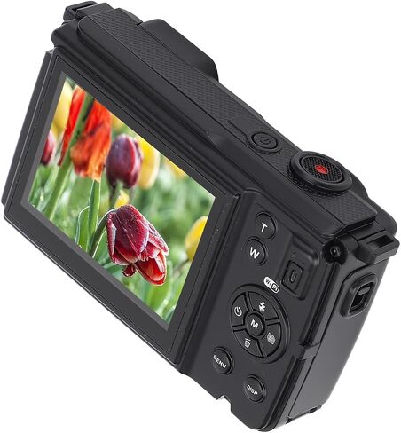 Digital Camera, 4K 64MP Digital Camera 4K Dual Lens Digital Camera 16X Zoom Vlogging Camera for YouTube with 2.8In Rear & 2In Front Screen for Travel Photography Vlogging in Saudi Arabia