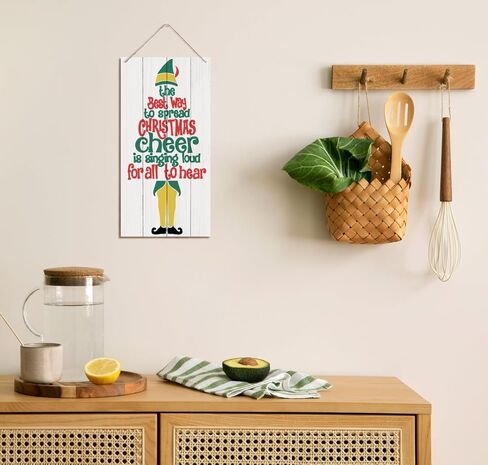 Winter Decor, Decorative Wood Hanging Wood Plaque, Wall Decor Art for Home Cafe Coffee Bar, Rustic Door Hanger, Winter Holiday Party Decoration, Wooden Holiday Decor, Christmas Wall Decor With Rope in Saudi Arabia